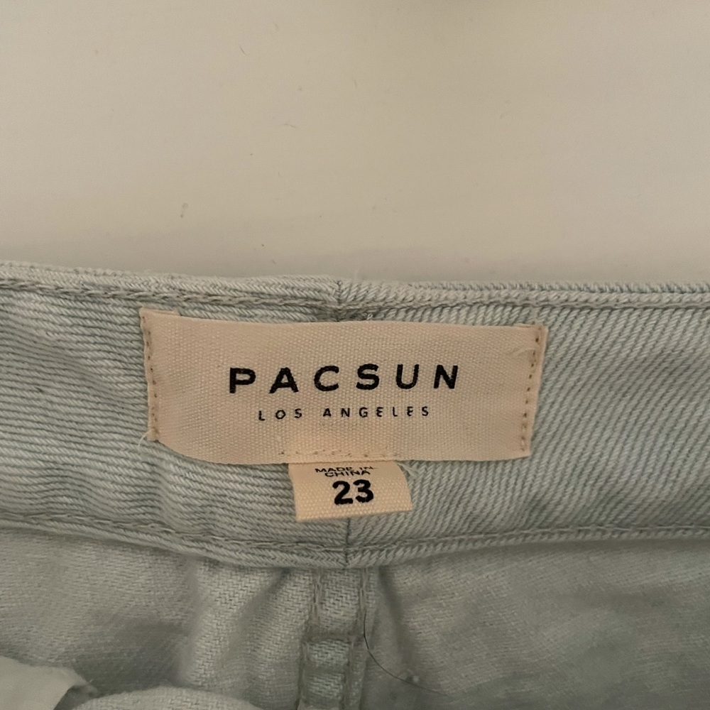 PacSun jean skirt size 23 (00). Light blue and is brand new with tags. - Picture 4 of 4